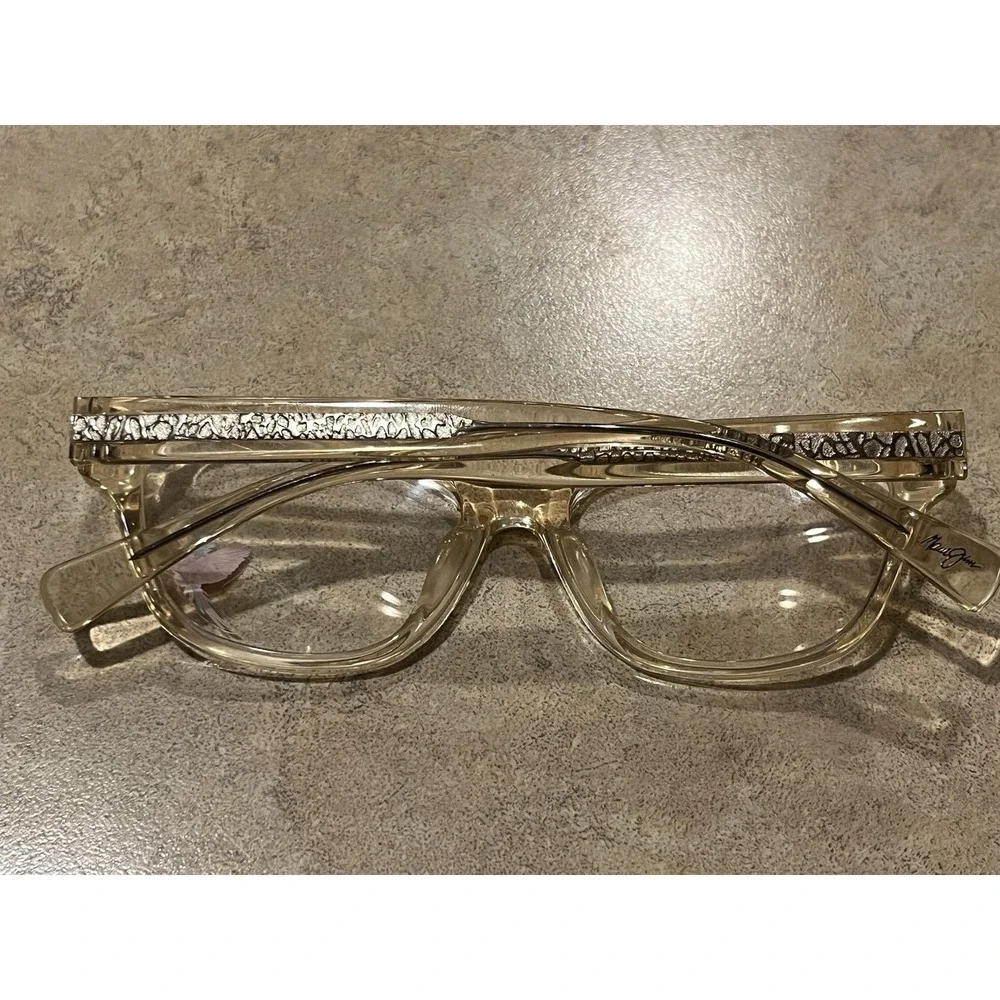 Maui Jim MJO 2203-77SF Crystal Champagne/‎ Pink Hit Eyeglasses Frames 52-17-143